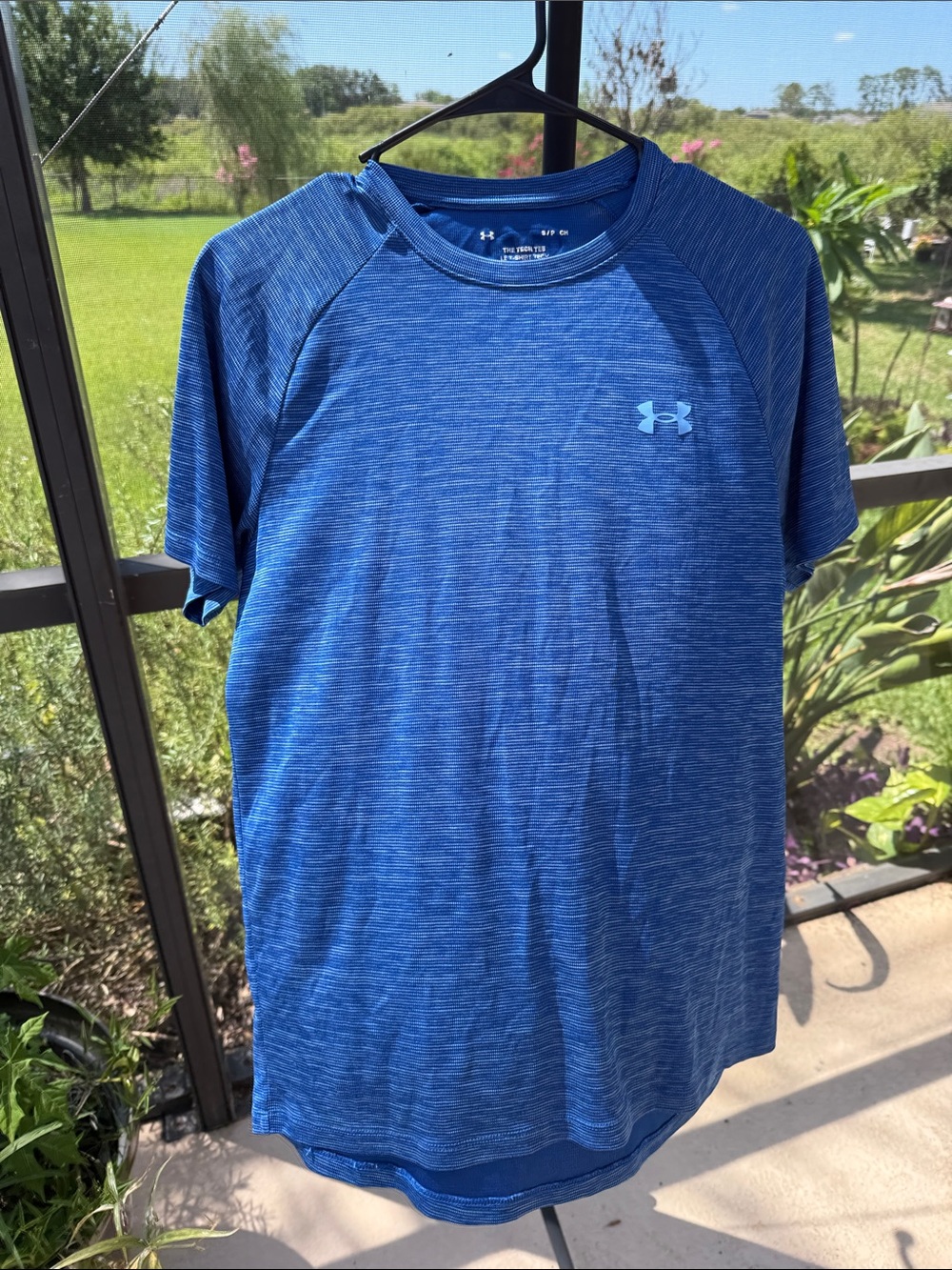 Under Armour Blue Heather Tech Short-Sleeve Performance Tee